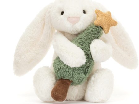 Jellycat Bashful Kanin med Juletre 18 cm Online now