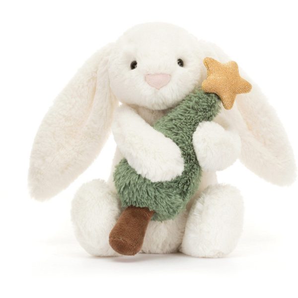 Jellycat Bashful Kanin med Juletre 18 cm Online now