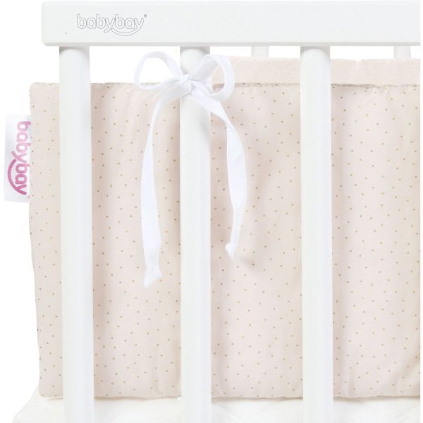 babybay ® Beige Glitter Dots Gold Sengehest Økologisk Bomull Royal Supply