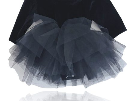 Dolly by Le Petit Tom Black Dolly Universe Velvet Planet Tutu Kjole Online