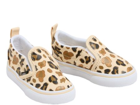 VANS Leopard Glitter BROWN TRUE WHITE Slip-On V on Sale