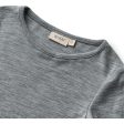 Wheat Melange Grey Wool Bluse Alfie on Sale