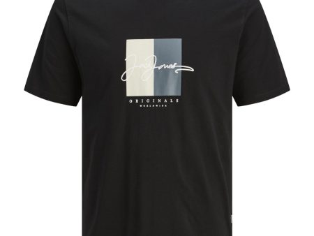 Jack & Jones Junior Black Frederiksberg Boxscript T-Shirt on Sale