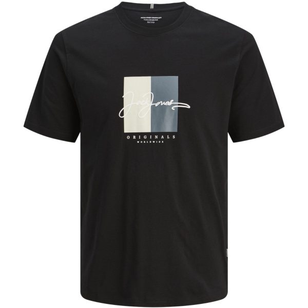 Jack & Jones Junior Black Frederiksberg Boxscript T-Shirt on Sale