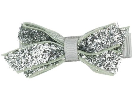 Bow s by Stær Classic Sløyfe - Sølv Glitter - 4,5 cm Online