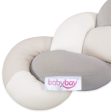 babybay ® Ivory Beige Cream Nest Snake Jersey Flettet 200 cm Discount