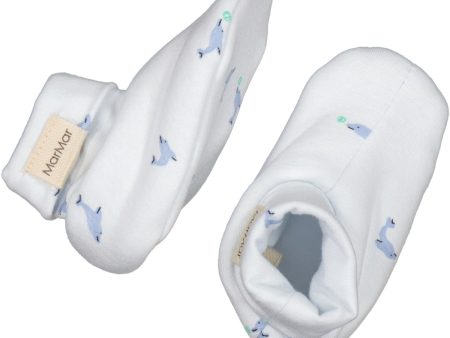 MarMar New Born Modal Smooth Print Dolphin Booties Discount