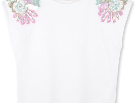 Billieblush White T-Shirt Sale