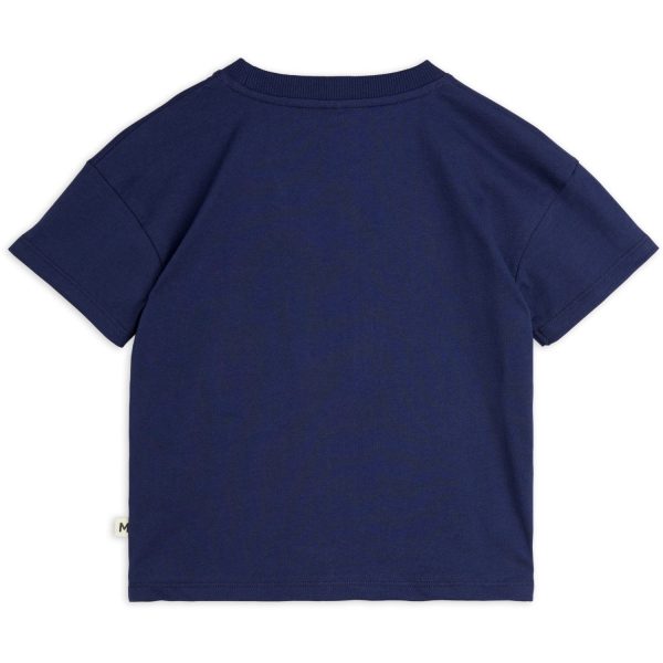 Mini Rodini Blue Bow Application T-Shirt Discount