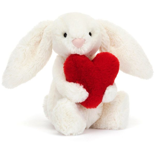 Jellycat Bashful Kanin Med Hjerte Liten 18 cm Discount