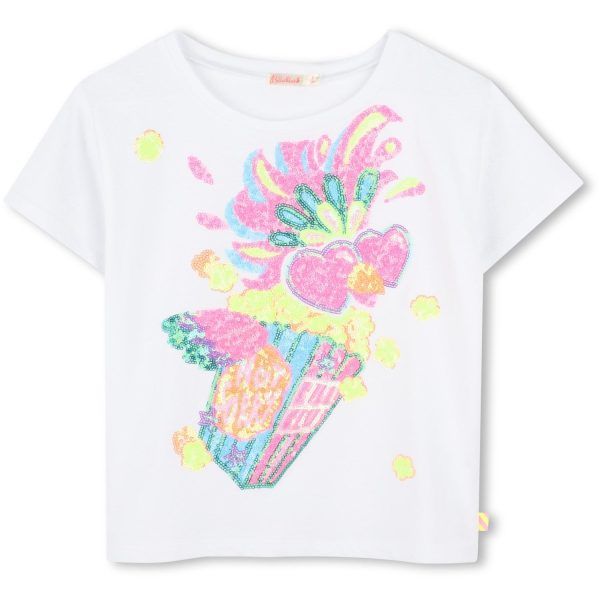 Billieblush White T-Shirt Cheap