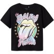 Name It Black Dysa Rolling Stones Regular T-Shirt Noos Cheap