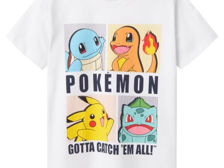 Name It Bright White Dazz Pokemon Regular T-Shirt Noos Online now