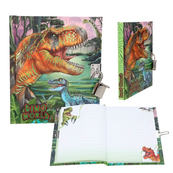 Dino World Diary m hengelås Hot on Sale