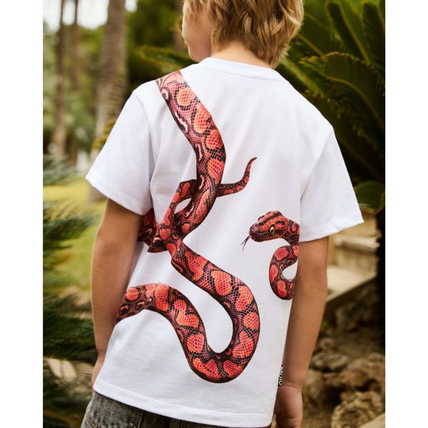 Molo Red Snake Rubin T-Shirt For Sale