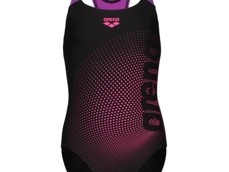 Arena Black-Violet Dim Lys Badedrakt Swim Pro Back L Sale