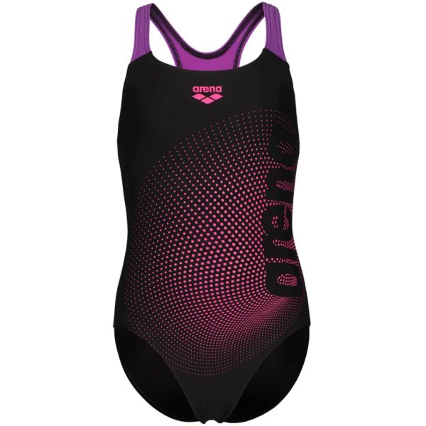 Arena Black-Violet Dim Lys Badedrakt Swim Pro Back L Sale