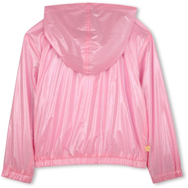 Billieblush Pink Hooded Windbreaker For Sale