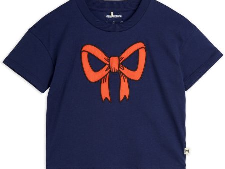 Mini Rodini Blue Bow Application T-Shirt Discount