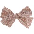 Bow s by Stær Franka Sløyfe - Rosa Brodert For Discount