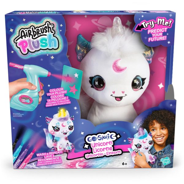 Airbrush Plush Cosmic Unicorn Sale