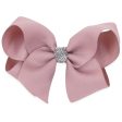 Bow s by Stær Classic Sløyfe - Antikk Rose Sølv Glitter - 10 cm Online