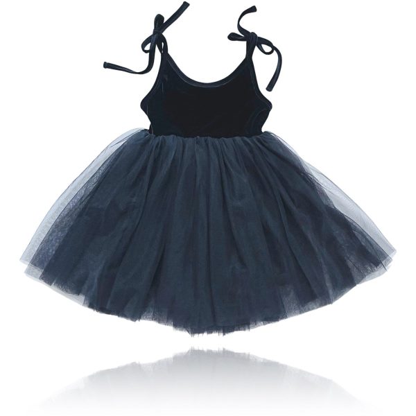 Dolly by Le Petit Tom Black Dolly Universe Velvet Cosmic Strings Tutu Kjole Fashion