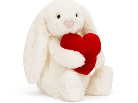 Jellycat Bashful Kanin Med Hjerte Original 31 cm Discount