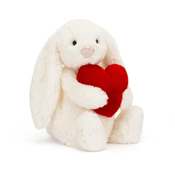 Jellycat Bashful Kanin Med Hjerte Original 31 cm Discount