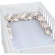 babybay ® Ivory Beige Cream Nest Snake Jersey Flettet 200 cm Discount