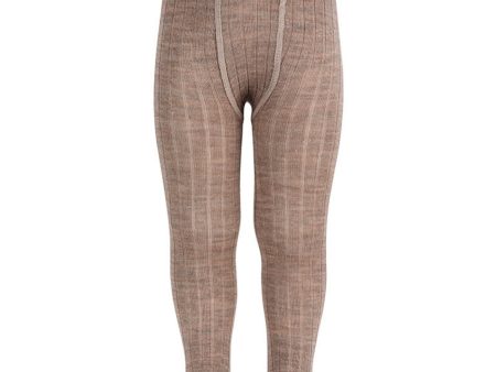 Cóndor Sand Extrafine Merino Wool Rib Tights Sale