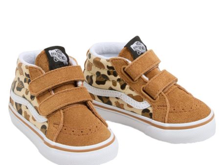 VANS Leopard Glitter BRUN EKTE HVIT SK8-Mid Reissue V on Sale