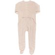 COPENHAGEN COLORS Soft Pink Stripe Striped Full Body W. Back Opening on Sale