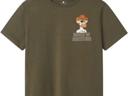 Name It Dusty Olive Dyn Bored Of Directors Regular T-Shirt Supply