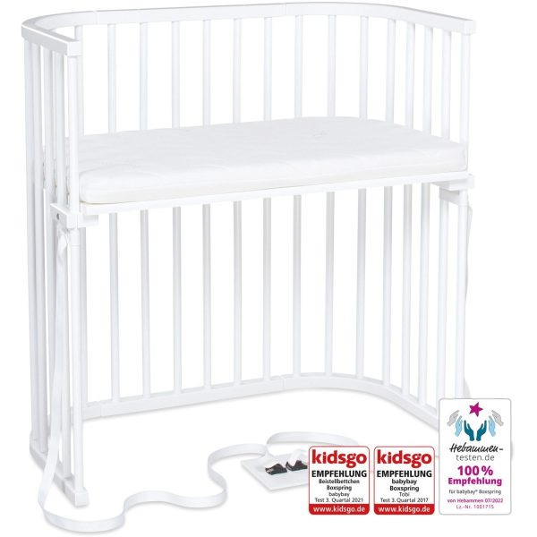 babybay ® White Varnished Boxspring Co-Sleeper Online now