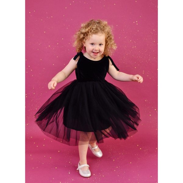 Dolly by Le Petit Tom Black Dolly Universe Velvet Cosmic Strings Tutu Kjole Fashion