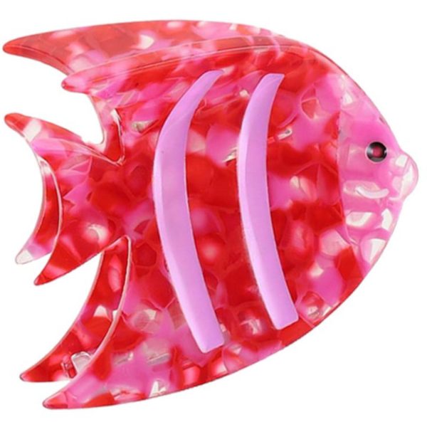 Bow s by Stær Fish hårspenne - Rød Rosa Online Hot Sale