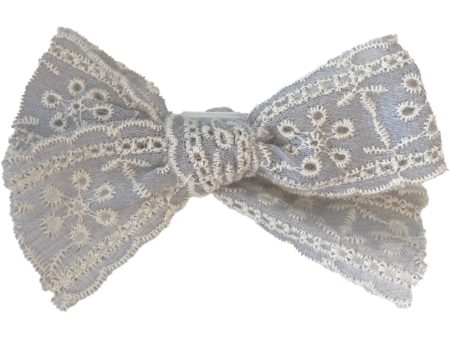 Bow s by Stær Franka Sløyfe - Lyseblå Brodert Online