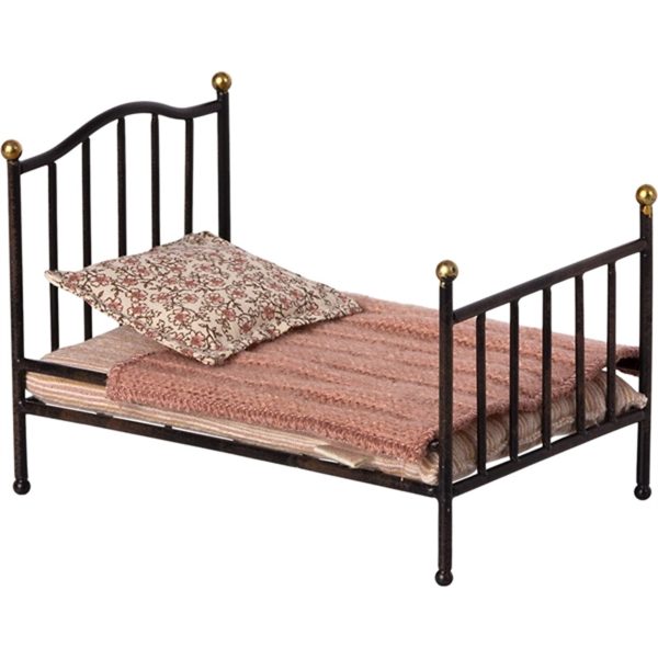 Maileg Vintage Bed Anthracite For Sale