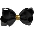 Bow s by Stær Classic Sløyfe - Svart Gull Glitter - 8 cm Online now