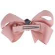 Bow s by Stær Classic Sløyfe - Antikk Rosa Grå Glitter - 8 cm Cheap