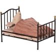 Maileg Vintage Bed Anthracite For Sale