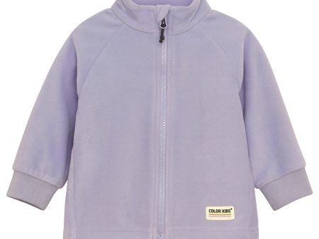 Color Kids Languid Lavendel Baby Fleece Jakke For Cheap