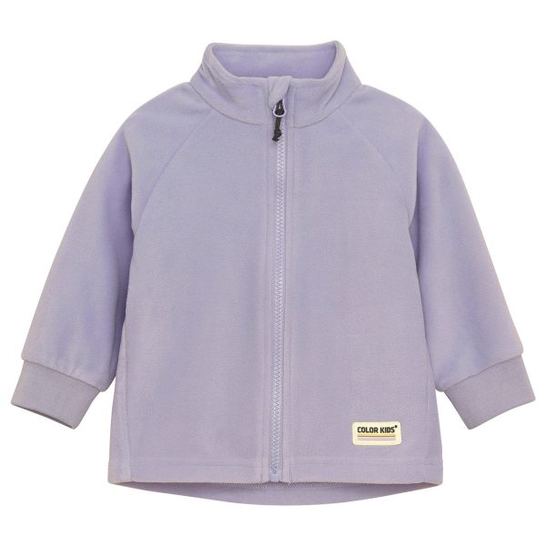 Color Kids Languid Lavendel Baby Fleece Jakke For Cheap