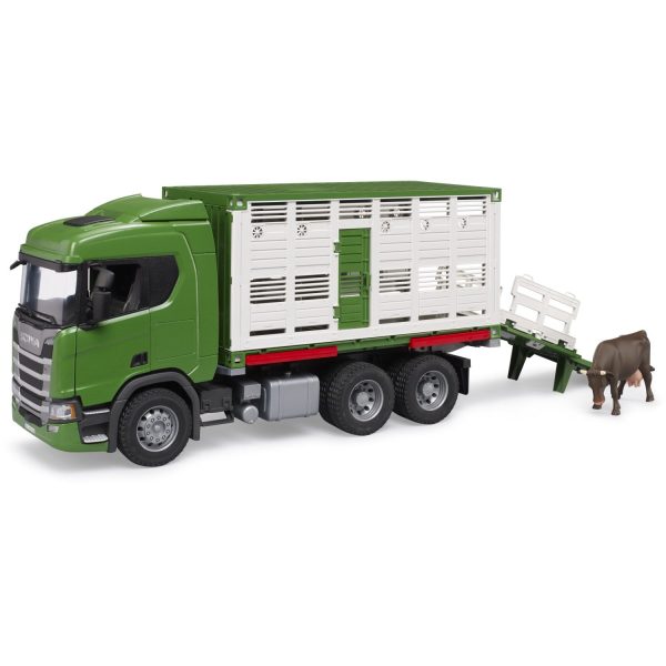 Bruder Scania Super 560R Cattle transportation truck w 1 Discount