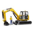 Bruder Cat Mini excavator with worker For Cheap