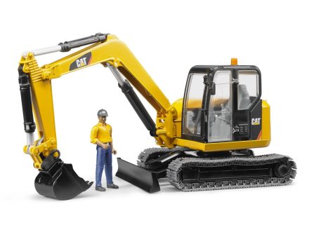 Bruder Cat Mini excavator with worker For Cheap