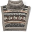 Wheat Warm Grey Melange Knitted Neckwarmer Lorenz For Discount