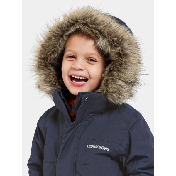 Didriksons Navy Bjärven Kids Parka 3 Discount