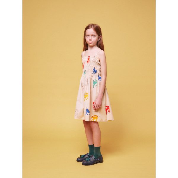 Bobo Choses Beige Wonder Horses All Over Sleevless Strap Dress Sale